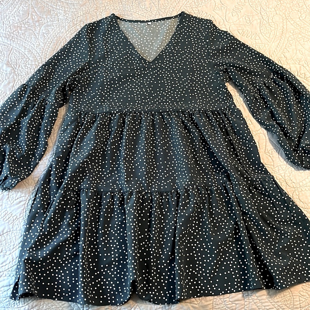 Tiered Amazon Polka Dot dress